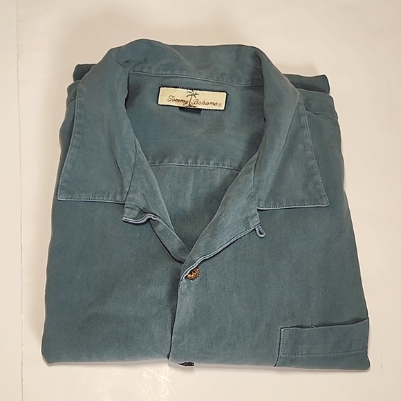 Tommy bahama 100% silk button down shirt/ XL - Picture 10 of 10